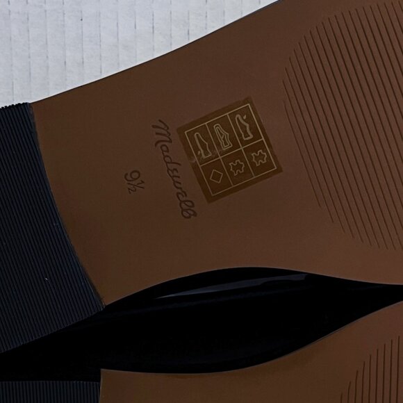 Madewell Penny Loafer In Leather True Black Size 9.5 New In Box - Picture 9 of 10